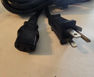 Cavo di alimentazione CA 5FT nero cavo da parete a PC 14AWG SJT 300V US - Foto 1 di 4