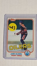 1981-82 TOPPS JARI KURRI Rookie RC Card #18 Edmonton Oilers