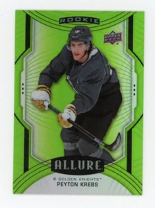 2020-21 Upper Deck Allure Peyton Krebs Green Quartz Rookie #ed 06/99 Vegas RC - Picture 1 of 2