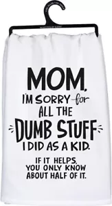 Toalla de plato Primitives by Kathy Mom I'm Sorry For All the Dumb Stuff 112280 nueva - Imagen 1 de 1