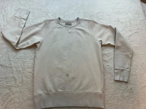 Knickerbocker NYC Milk-Off White Crew Sweatshirt Mens Size Medium Unisex *Flaws* - Picture 1 of 18