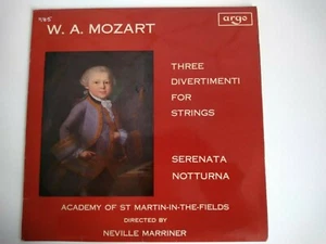 W.A. Mozart Three Divertimenti for Strings Serenata Notturna 12" Vinyl Record LP - Picture 1 of 4
