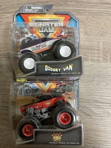 Spin Master 2023 Monster Jam AXE (Fire Truck) & Boogey Van Series 29/27 Lot of 2 - Picture 1 of 3