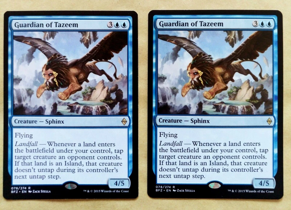 2x Guardian of Tazeem - MTG Battle for Zendikar BFZ Rare NM - Imagen 1 de 1