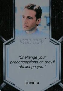 Tarjeta de persecución de inflexiones, expresiones de heroísmo de Star Trek (Tucker) E39 #71/150 - Imagen 1 de 2