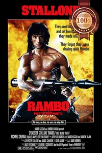 RAMBO FIRST BLOOD PART 2 TWO II MOVIE ORIGINAL CINEMA PRINT PREMIUM POSTER - Picture 1 of 4