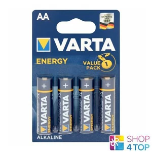 4 VARTA ENERGY ALKALINE BATTERIEN AA LR6 4106 MIGNON MN1500 1.5V EXP 2026 NEU