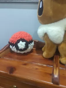 Sparkly Handmade Crochet Pokemon Pokeball - Picture 1 of 4