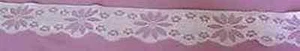 Vintage LIBERTY Lace NY, NY 1975 White SCALLOP Edge 2.5" inch WIDE - Picture 1 of 2