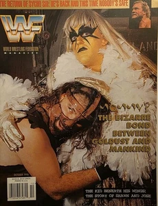 WWF Magazine October 1996 Goldust Mankind *Has Poster, Sunny Calendar* B - Picture 1 of 18