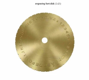 Arabic letter type double front plate block inner ring letter plate Jewelry Repa - Bild 1 von 13
