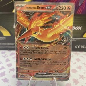 Team Rocket's Moltres ex 031/182 Destined Rivals Doble Raro Inglés - Imagen 1 de 2