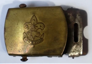 Boy Scout of the Philippines "LAGING HANDA" Solid Brass Belt Buckle - Picture 1 of 4
