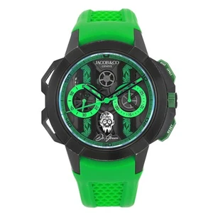 Jacob & Co. Epic X Chrono Dr. Green Titanium Black Dial Watch EC430.21.AA.AB.A - Picture 1 of 6