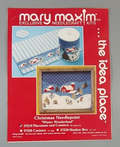 MARY MAXIM Weihnachten Nadelspitze Untersetzer - Winter Wonderland - NICHT KOMPLETT - Bild 1 von 5