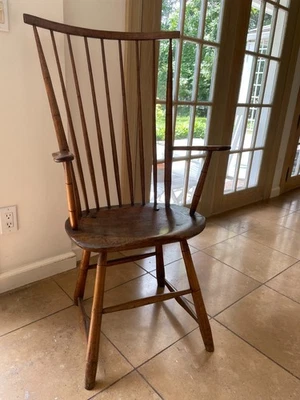 ORIGINAL 18TH CENTURY WINDSOR ARM CHAIR - Image 1 of 4