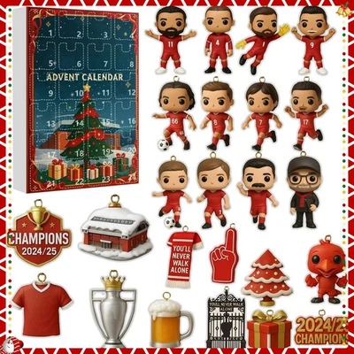 2025 Liverpoo NFL Advent Calendar Kids Xmas Gift 24 Day Christmas Countdown HOT