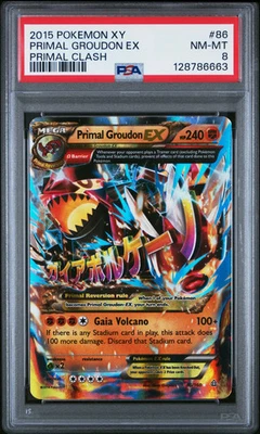 2015 Pokemon Xy Primal Clash Primal Groudon EX #86 Primal Clash PSA 8 - Image 1 of 2