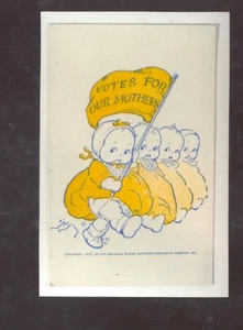 VOTES FOR OUR MOTHERS WOMEN RIGHT TO VOTE KEWPIES SUFFRAGETTE POSTCARD COPY - Picture 1 of 1