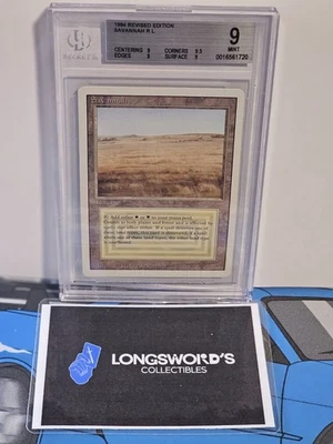 MTG - Savannah - Dual Lands - Revised Edition 1994 - BGS 9 Graded - Reserved - Image 1 of 4