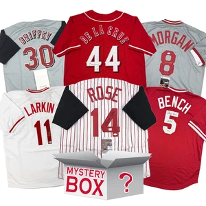 Autographed/Signed Cincinnati Baseball Jersey Mystery Box PSA JSA or Beckett COA - Picture 1 of 1