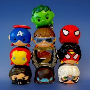 Disney Marvel Tsum Tsum ALL LARGE Figures & Stand Jakks Pacific Set Of 11 - Picture 1 of 19