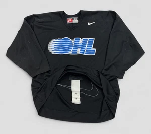 Maglia da allenamento vintage Nike Fight Strap cucita hockey OHL uomo Pro 54 - Foto 1 di 9