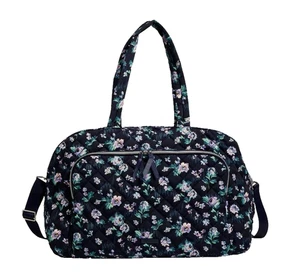 Vera Bradley Grand Weekener en sarga de rendimiento jardín azul marino nuevo con etiquetas $200 22 X24 X 9 - Imagen 1 de 7