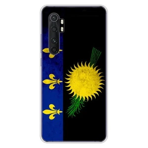 Coque en silicone imprimée compatible Xiaomi Mi Note 10 Lite Drapeau Guadeloupe - Photo 1 sur 6
