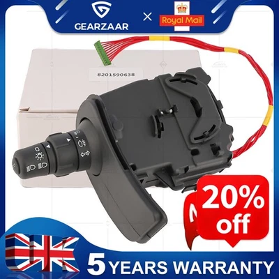 INDICATOR STALK HEADLIGHT SWITCH HEADLAMP FOR RENAULT CLIO MK3 7701057088 NEW - Image 1 of 4