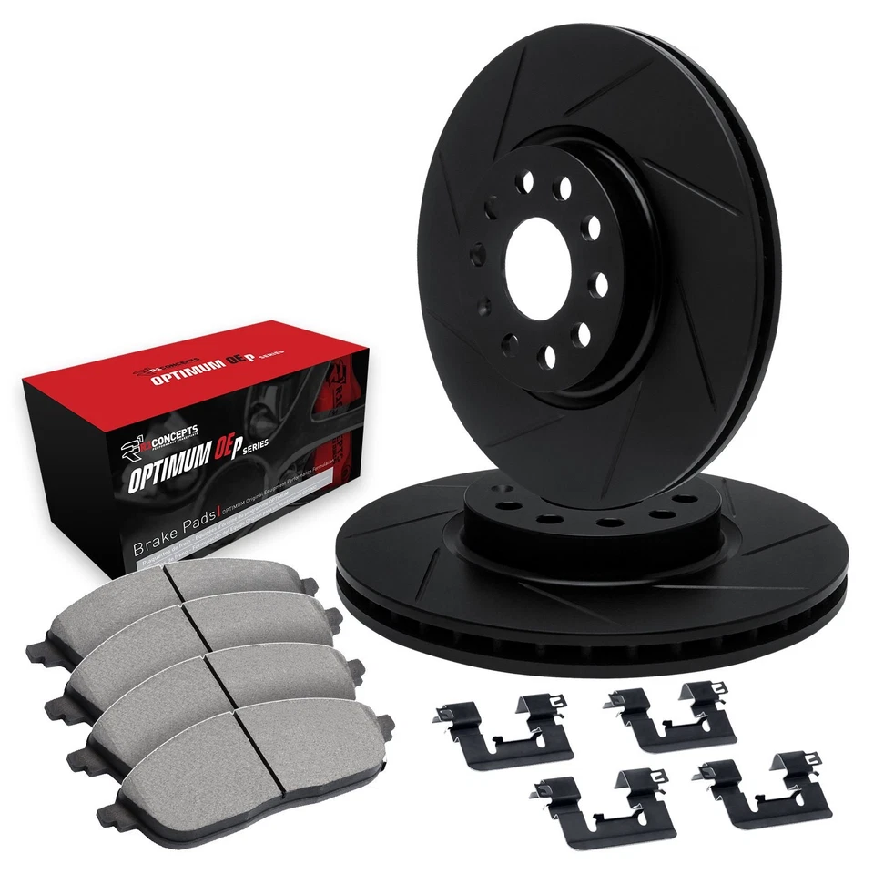 For Ford Ranger 1986 R1 Concepts WCUH1-54046 Slotted Front Brake Kit w 5000 Pads - Image 1 of 1