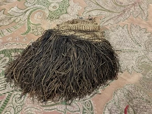 Antique Victorian 19th Century Bronze Color Trim Fringe - 80" Long, 6" Wide - Picture 1 of 6