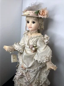 28” Artist Wax Doll “Belinda” Limited 8/12 By Brenda Burke Handmade Dress Girl - Picture 1 of 12
