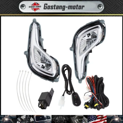 Par de luces antiniebla delanteras + cableado + kit de interruptor para Hyundai Accent 2012-2017 Foto 1 de 4