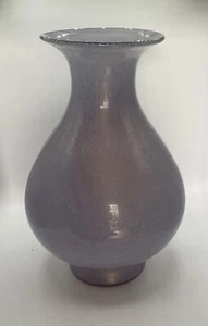 SIGNED BAROVIER TOSO MURANO LAVENDER WITH GOLD FLECK ACCENTS LARGE VASE - Picture 1 of 9