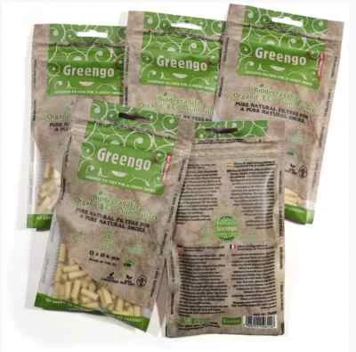 PURIZE Greengo 1000 Biodegradable organic ECO unbleached Slim 6mm filter tips