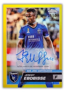 Jeremy Ebobisse 2023 Topps Chrome MLS #43 Gold Auto /50 - Bild 1 von 3