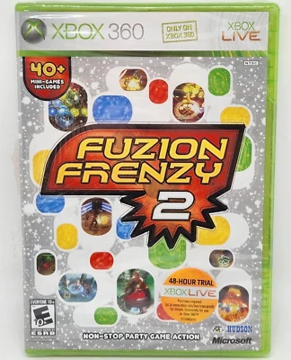 SEALED FUZION FRENZY 2 Microsoft XBOX 360 MISB 2007 NEW Live Free Trial - Image 1 of 4