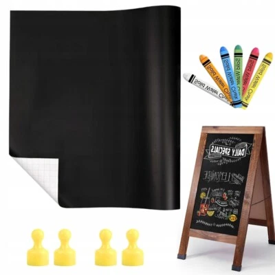 Magnetisch Tafelfolie selbstklebend Kreidetafel Kreidefolie Wandsticker Folie DE - Bild 1 von 4