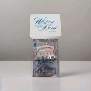 Whiting & Davis Coin Change Purse Mesh Bag In Original Box NOS - Picture 1 of 1