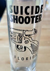 SUICIDE SHOOTER Floride grand verre géant vintage pistolet revolver rétro 7" EUC