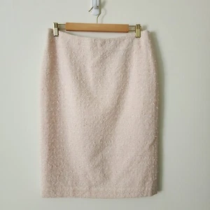 Neu mit Etikett $ 320 Doncaster Collection gerader Damenrock Pulled gewebt Tweed pink Größe 8 - Bild 1 von 9