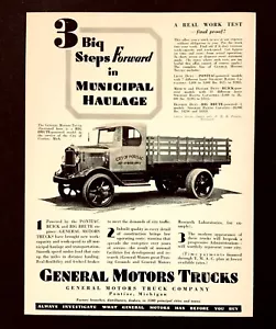 Pubblicità camion General Motors 1929 Big Brute Haul stampa commerciale d'epoca annuncio - Foto 1 di 1