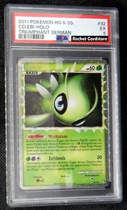 Pokemon Celebi Prime Holo Deutsch 92/102 HGSS Triumphant PSA 5 EX - Bild 1 von 2