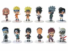 Naruto Chibi Set mit 12 Mini Figuren, mit Naruto, Sasuke, Itachi, Kakashi usw.