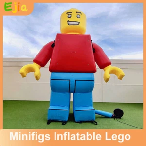 Ladrillos de pie de 10 pies-minifiguras inflables lego man para publicidad de juegos - Imagen 1 de 9