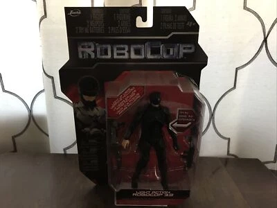 2014 Jada Toys Light Action ROBOCOP 3.0 Black Armor 6" Figure NEW - Image 1 of 3