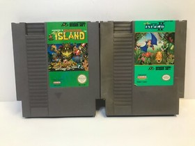 Adventure Island 1 + 2 lot bundle  - Nintendo NES  (RK)
