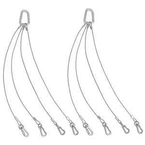 Rope Hanger 2pcs 304 Stainless Steel Basket Plant Hanger Holder Light Hanging Wi - Picture 1 of 5