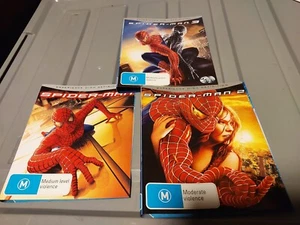 Spider-Man Trilogy Box Set 1 2 3 Blu Ray Tobey Maguire Kirsten Dunst No Cases - Picture 1 of 2